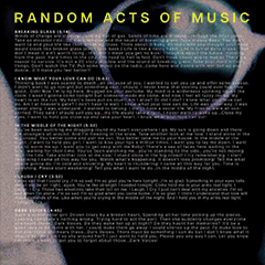 Random Acts Of Music CD Booklet Page 2